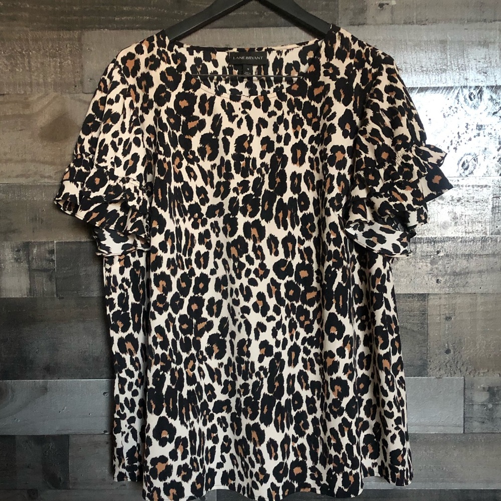 Lane Bryant Leopard Blouse